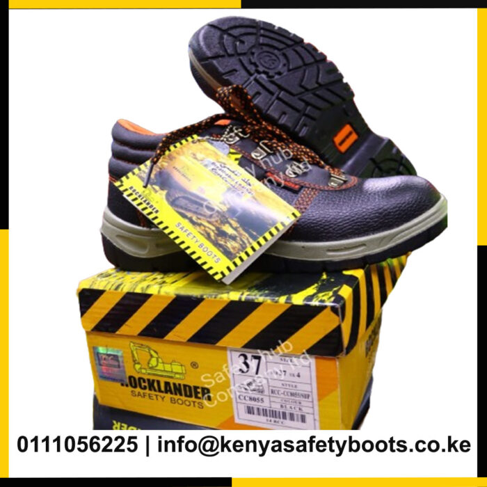 Rocklander Black Safety Boots