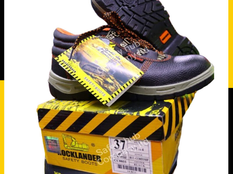 Rocklander Black Safety Boots